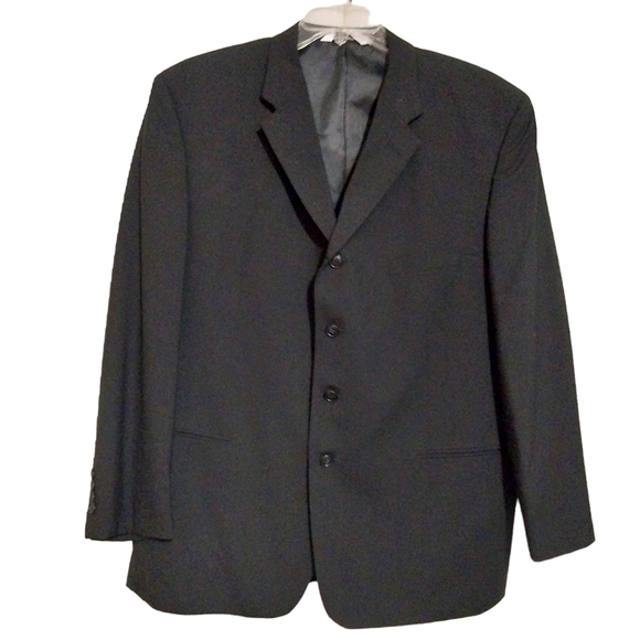 Versini Four Button 100% Wool Suit Coat Sz 46R - Picture 1 of 5